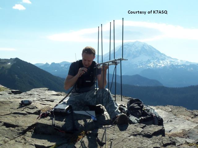 Andy on a nearby summit