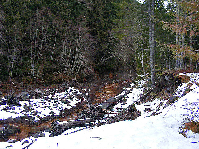 Red riverbed