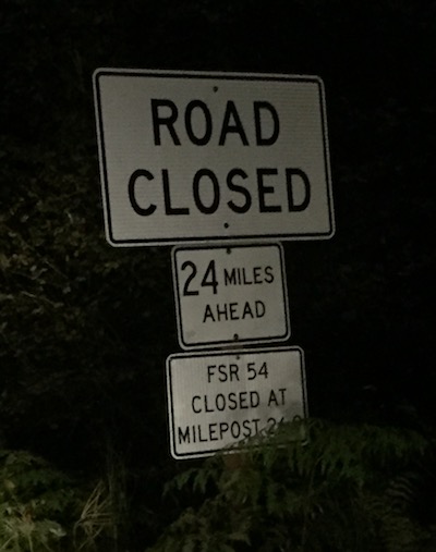 road closed