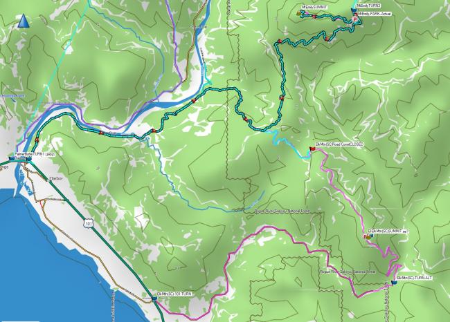 planned Elk Mtn route
