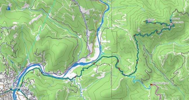 drive and hike track