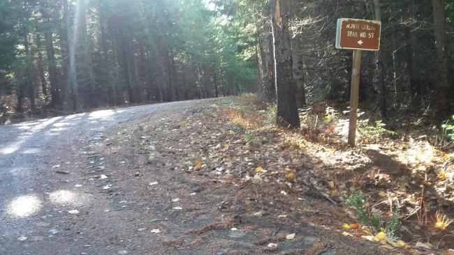 Monte Cristo Trail sign