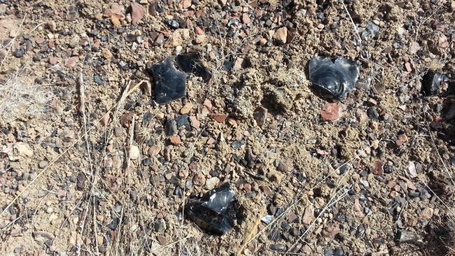 Obsidian on the hike to Little Glass Butte