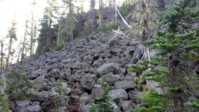 Cross this boulder field - one of dozens