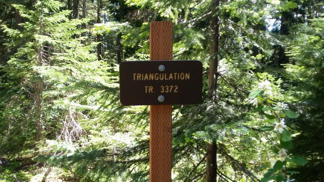 Triangulation Peak Trailhead Sign