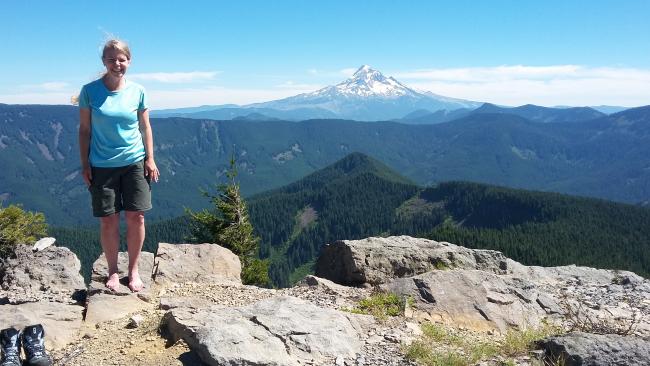 Tanner Butte Summit with K7NIT and Mount Hood