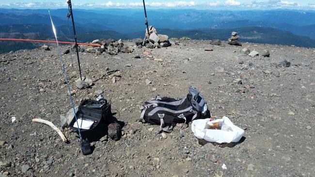 On Mount Bailey summit