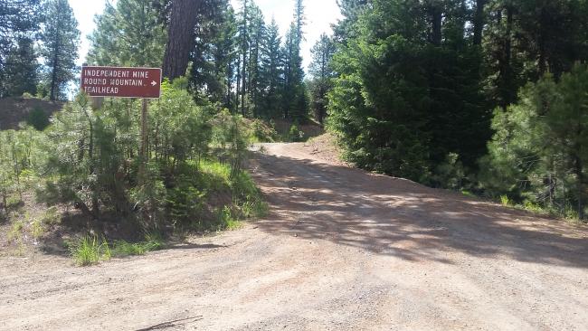 Lookout Mountain Trailhead - says Independent Mine