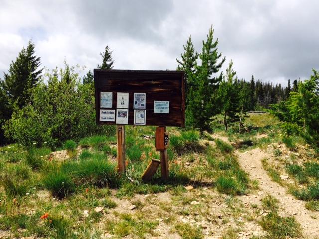 Stormy Mountain Trailhead Sign