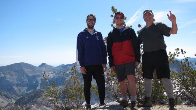 My climbing party on the summit