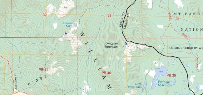 Carlton Ridge and Fryingpan Mtn