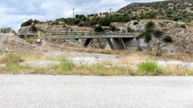 Overpass to summit access road