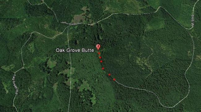 Oak Grove Butte Map