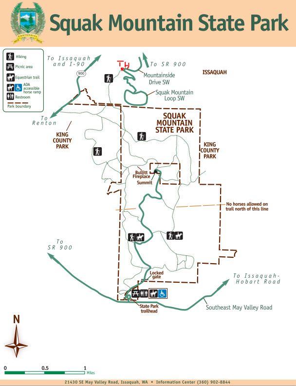 Squak Mountain Trail Map