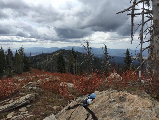 Ski area to the south from SOTA summit