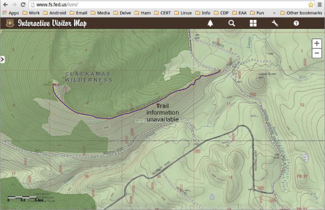 Topo map detail - Sisi Butte