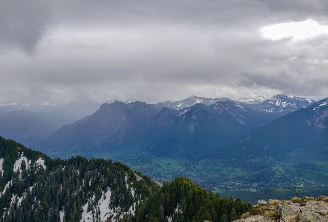 Summit views to the east