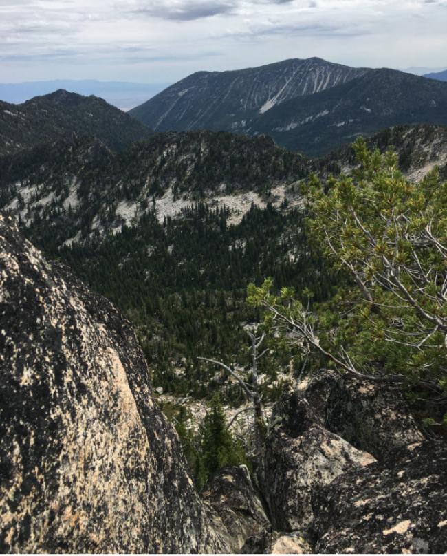 view of drop off and Van Patten Butte