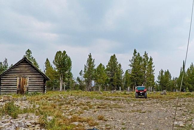 Looking East at summit from access trail