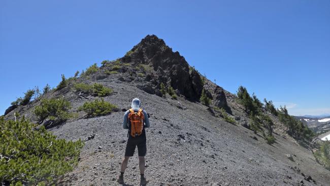 Summit block from the saddle