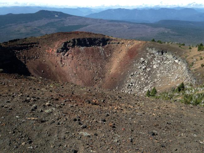 Crater from the summit