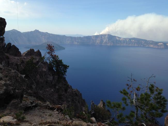 Crater Lake view from Applegate operating position