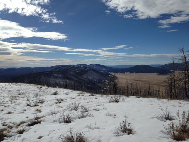 Looking SW into Valles caldera from summit