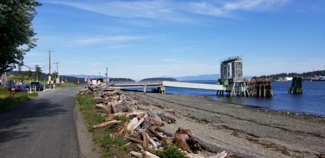 Ferry dock on Guemes Island... looking East