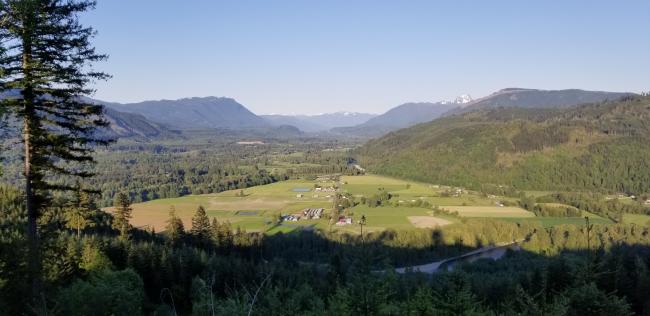 On way back from summit, looking East