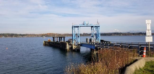 Heading back home... Lummi Island ferry dock looking East