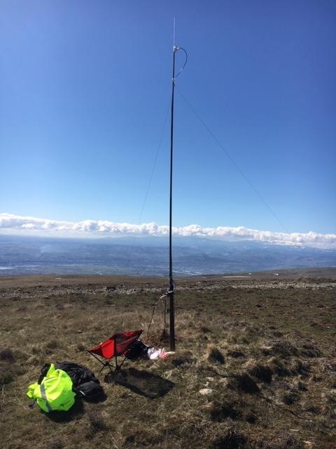 Looking towards Columbia River from Stacker Butte Activation Location