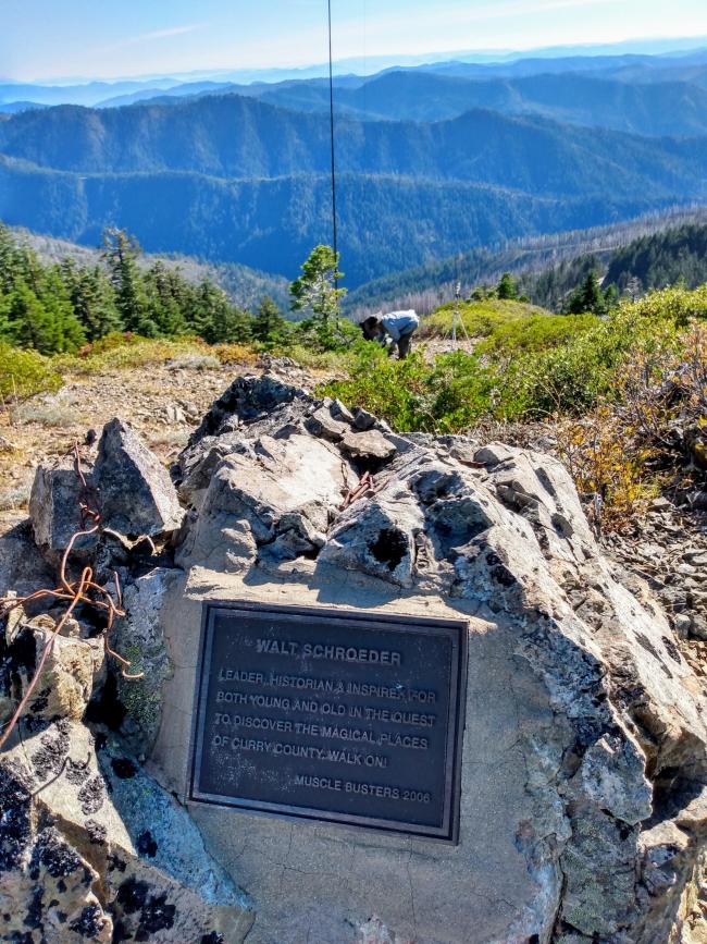 Brandy Peak Summit Plaque