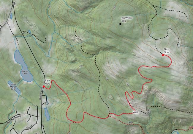 Topo Map of the area