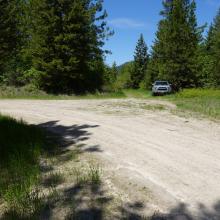 Parking area near gate