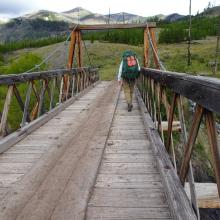 Pack Bridge across West Fork South Fork Sun River