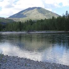 The Middle Fork of the Flathead and Loneman Mountain