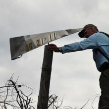 Weather Vane near summit