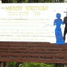 Historic Interpretive sign at turnoff from FS-31