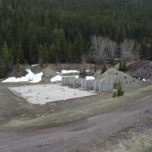 Old mine workings on Fool Hen Creek