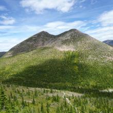 Red Butte from the upper portion of White River Pass.  Note that this viewpoint is not along the described route.