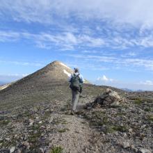 Approaching the summit