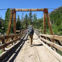 Pack Bridge across the N. Fk. of the Sun