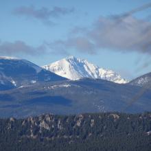 Tweedy Mountain in background, W7M/BE-189 in lower right corner