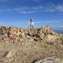 Foundation for old fire lookout
