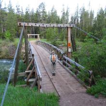 Packbridge on the South Fork of the Sun Trail