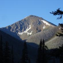 Evans Peak from upper Cabin Creek (not along this route)