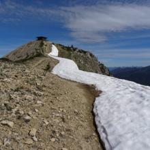 Very close to summit