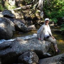 Cooling off in Buck Lake Creek