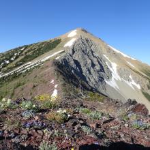 Evans Peak from the north ridge