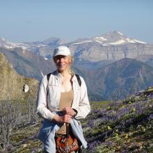 Above Bighorn Lake - Scapegoat Mountain in background